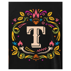 Texas Rangers New Era Día de los Muertos T-Shirt - Black T-shirts