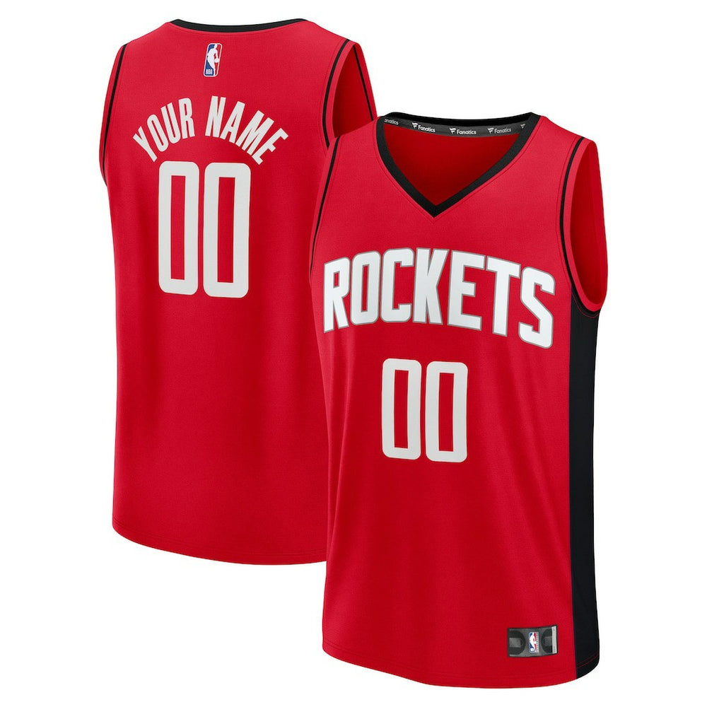 NBA Houston Rockets Fast Break Custom Jersey - Icon Edition - Red
