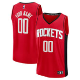 NBA Houston Rockets Fast Break Custom Jersey - Icon Edition - Red