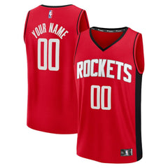 NBA Houston Rockets Fast Break Custom Jersey - Icon Edition - Red
