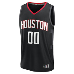 NBA Houston Rockets Youth Fast Break Custom Jersey - Statement Edition - Black
