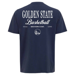 Golden State Warriors Sportiqe Unisex Athletic Club Collection Duke Relaxed Fit Premium T-Shirt Blue