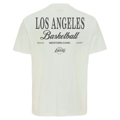 Los Angeles Lakers Sportiqe Unisex Athletic Club Collection Duke Relaxed Fit Premium T-Shirt Cream