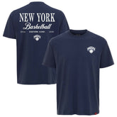 New York Knicks Sportiqe Unisex Athletic Club Collection Duke Relaxed Fit Premium T-Shirt Blue
