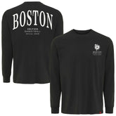 Boston Celtics Sportiqe Unisex Athletic Club Collection Sherwood Relaxed Fit Premium Long-Sleeve T-Shirt Anthracite