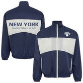 New York Knicks Sportiqe Unisex Athletic Club Collection Senna Premium Lightweight Full-Zip Jacket Blue