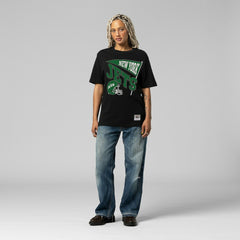 New York Jets Women's Team Dynamic Boyfriend T-Shirt Black