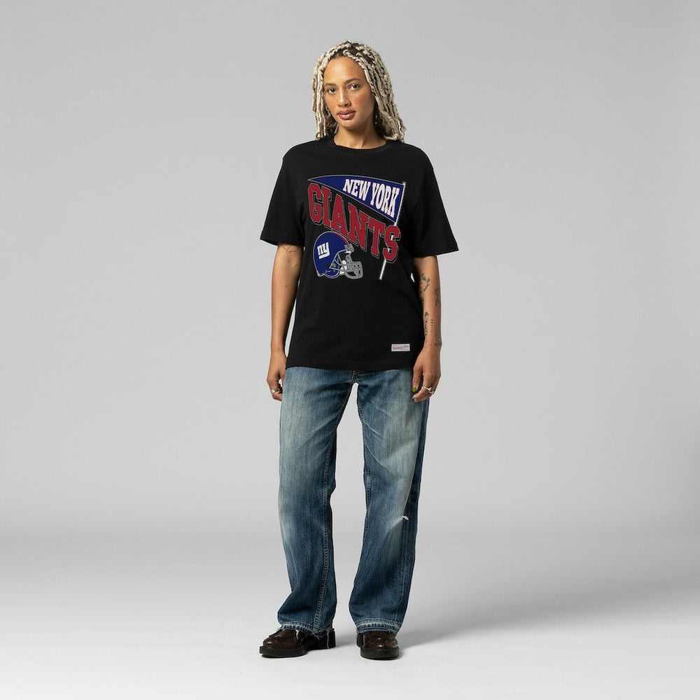 New York Giants Women's Team Dynamic Boyfriend T-Shirt Black