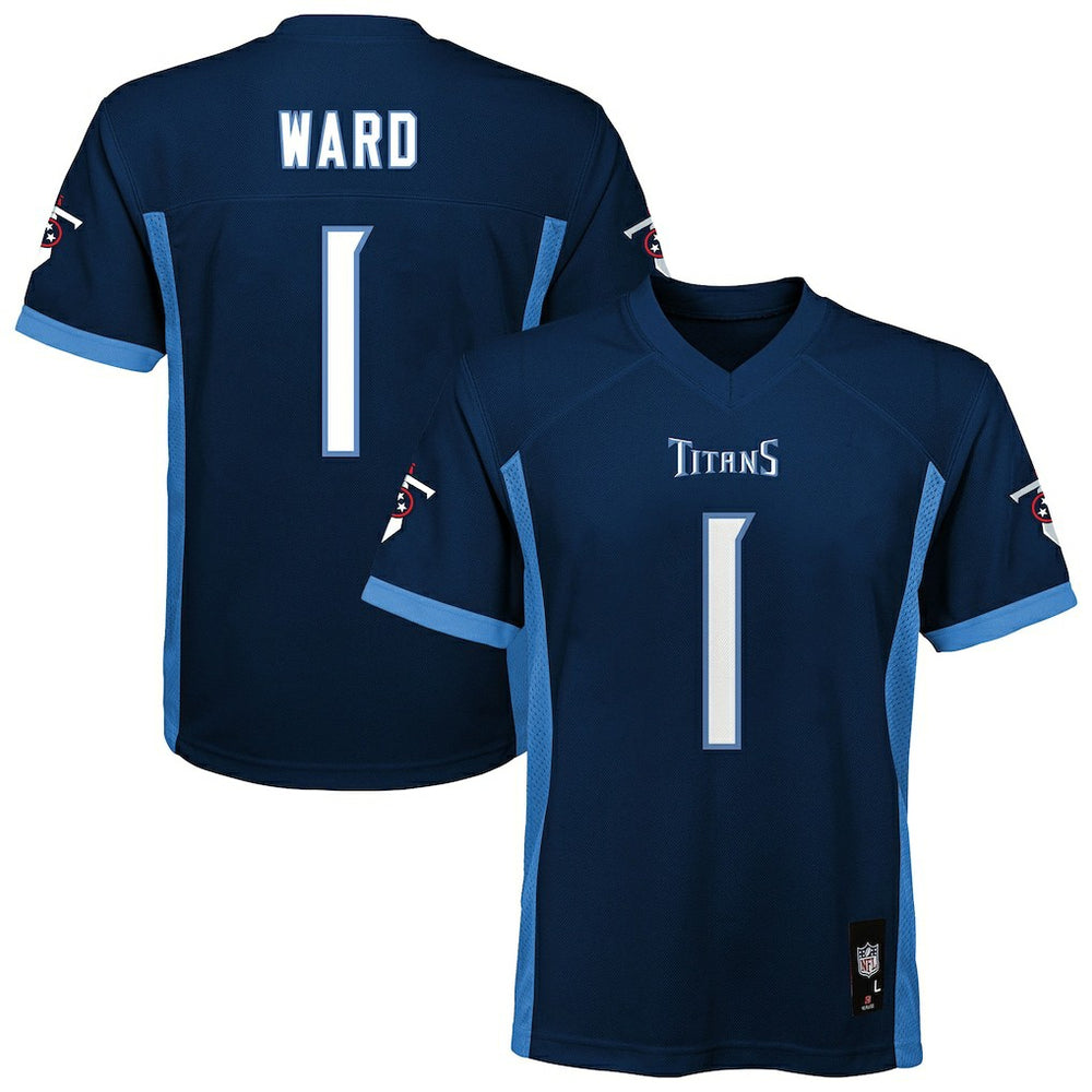 NFL Cameron Ward Tennessee Titans Youth Replica Player Jersey - Navy online