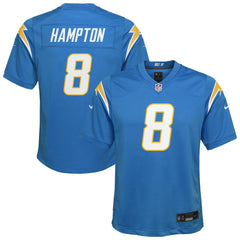 NFL Omarion Hampton Los Angeles Chargers Youth Team Game Jersey - Powder Blue
