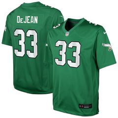 NFL Cooper DeJean Philadelphia Eagles Youth Alternate Game Jersey - Kelly Green