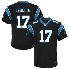 NFL Xavier Legette Carolina Panthers Youth Team Game Jersey - Black