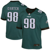 NFL Jalen Carter Philadelphia Eagles Youth Game Player Jersey - Midnight Green