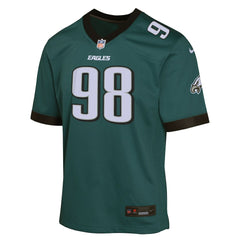 NFL Jalen Carter Philadelphia Eagles Youth Game Player Jersey - Midnight Green