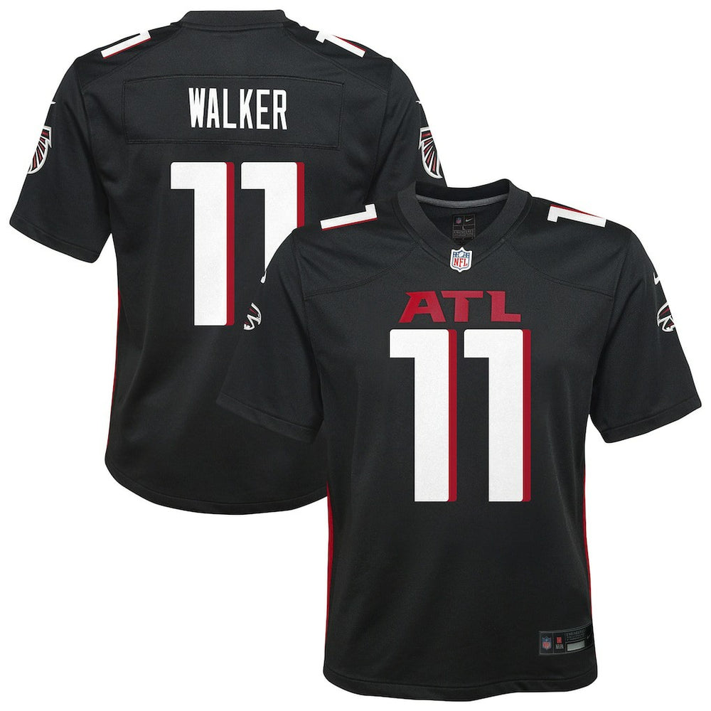 NFL Jalon Walker Atlanta Falcons Youth Team Game Jersey - Black