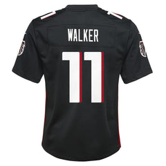 NFL Jalon Walker Atlanta Falcons Youth Team Game Jersey - Black