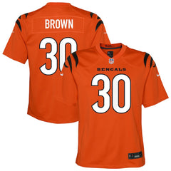 Chase Brown Cincinnati Bengals Youth Youth Orange