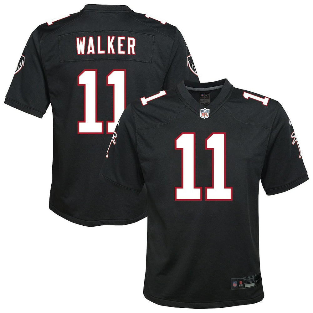 NFL Jalon Walker Atlanta Falcons Youth Alternate Game Jersey - Black