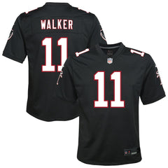 NFL Jalon Walker Atlanta Falcons Youth Alternate Game Jersey - Black