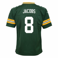 NFL Josh Jacobs Green Bay Packers Youth Team Game Jersey - Green