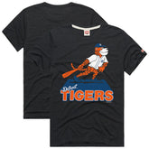 Detroit Tigers Homage Hyper Local Refresh Tri-Blend T-Shirt - Charcoal T-shirts