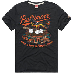 Baltimore Orioles Homage Hyper Local Refresh T-Shirt - Charcoal T-shirts