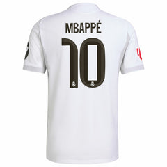 Kylian Mbappé Real Madrid 2025/26 Home Player Jersey White