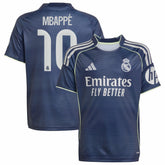 Kylian Mbappé Real Madrid Youth 2025/26 Away Replica Player Jersey Blue shop