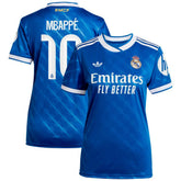 Kylian Mbappé Real Madrid Women's 2025/26 Third Replica Player Jersey Blue