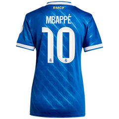 Kylian Mbappé Real Madrid Women's 2025/26 Third Replica Player Jersey Blue