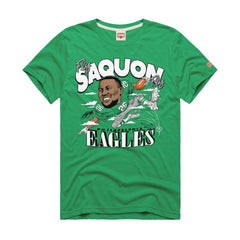 Saquon Barkley Philadelphia Eagles Homage Unisex Caricature Player Graphic Tri-Blend T-Shirt Kelly Green