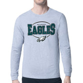 Philadelphia Eagles Starter Team Track Graphic Long Sleeve T-Shirt Heather Gray