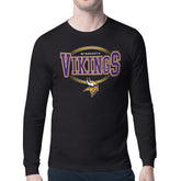 Minnesota Vikings Starter Team Track Graphic Long Sleeve T-Shirt Black