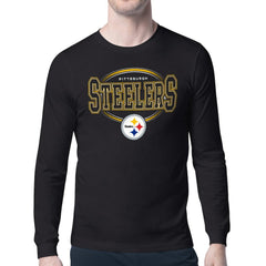 Pittsburgh Steelers Starter Team Track Graphic Long Sleeve T-Shirt Black