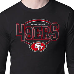 San Francisco 49ers Starter Team Track Graphic Long Sleeve T-Shirt Black