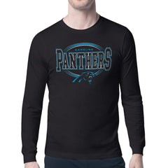 Carolina Panthers Starter Team Track Graphic Long Sleeve T-Shirt Black