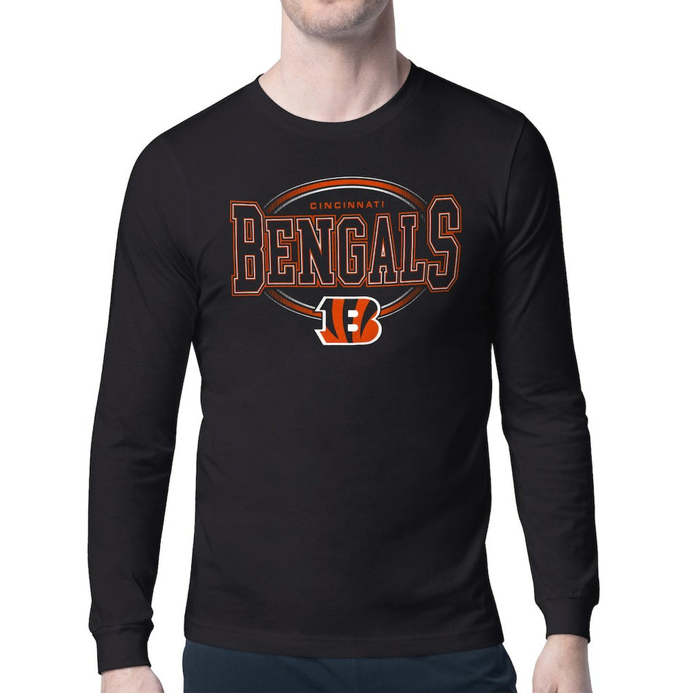 Cincinnati Bengals Starter Team Track Graphic Long Sleeve T-Shirt Black