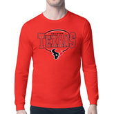 Houston Texans Starter Team Track Graphic Long Sleeve T-Shirt Red