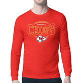 Kansas City Chiefs Starter Team Track Graphic Long Sleeve T-Shirt Red