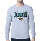 Jacksonville Jaguars Starter Team Track Graphic Long Sleeve T-Shirt Heather Gray