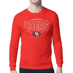 San Francisco 49ers Starter Team Track Graphic Long Sleeve T-Shirt Scarlet