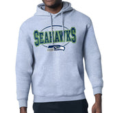 Seattle Seahawks Starter Team Track Graphic Pullover Hoodie Heather Gray