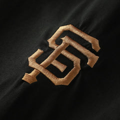 San Francisco Giants New Era Bronze Logo with Cross Bats Established T-Shirt - Black T-shirts