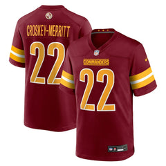NFL Jacory Croskey-Merritt Washington Commanders Team Game Jersey - Burgundy