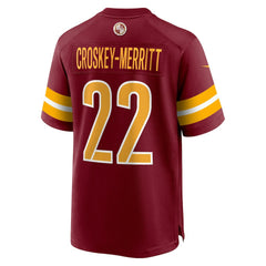 NFL Jacory Croskey-Merritt Washington Commanders Team Game Jersey - Burgundy