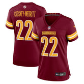 NFL Jacory Croskey-Merritt Washington Commanders Women's Team Game Jersey - Burgundy