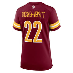 NFL Jacory Croskey-Merritt Washington Commanders Women's Team Game Jersey - Burgundy