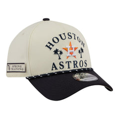 Houston Astros New Era 2026 Spring Training Fan Pack Rope A-Frame 9FORTY Adjustable Hat - Cream Hats