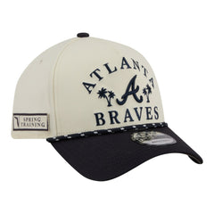 Atlanta Braves New Era 2026 Spring Training Fan Pack Rope A-Frame 9FORTY Adjustable Hat - Cream Hats