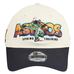 Houston Astros New Era Youth 2026 Spring Training Fan Pack Batter 9TWENTY Adjustable Hat - Stone/Navy Hats
